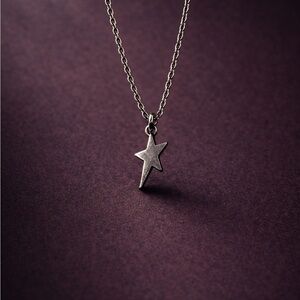 Sterling Star Charm Necklace - Silver